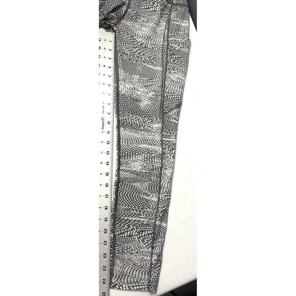 Lululemon Leggings Nulux Fast free 7/8 Tight II Womens 10 Swerve Vapor Met Grey - Picture 8 of 10